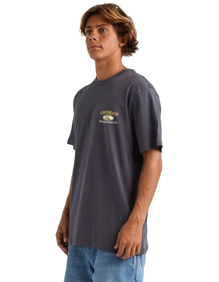 Way Back Short Sleeve Tee in Grey image 3