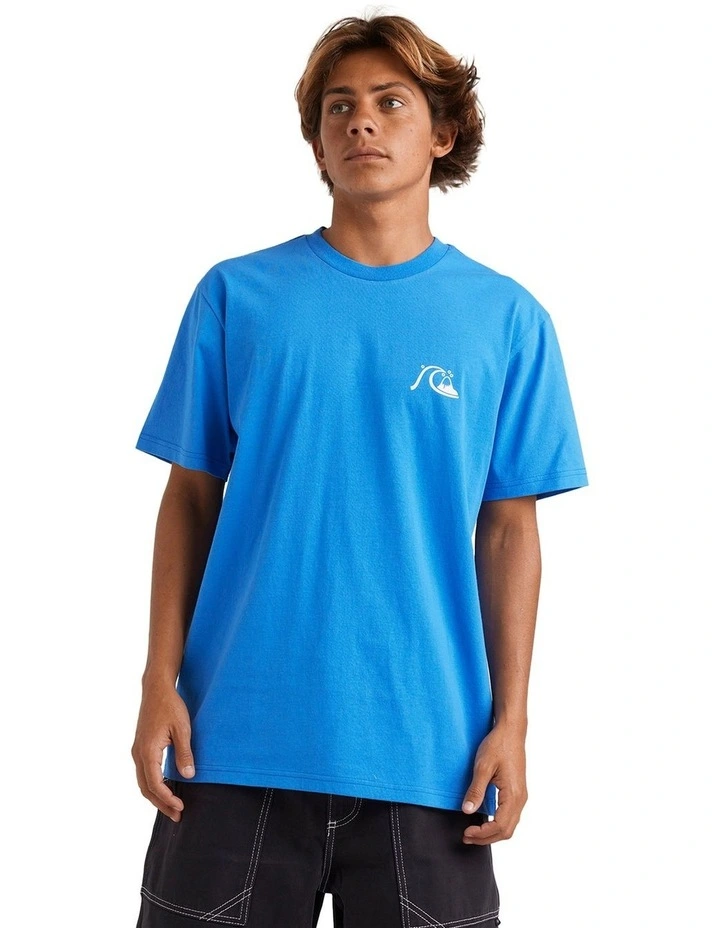 Bubble Logo Dna Tee in Blue image 1