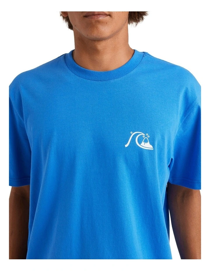 Bubble Logo Dna Tee in Blue image 4
