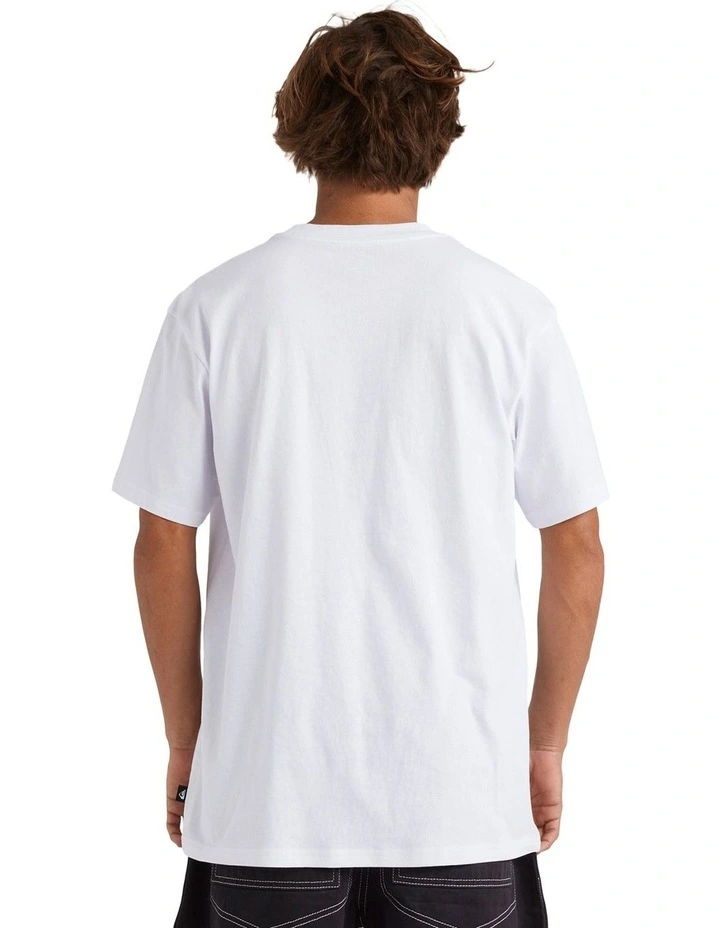 Board Short Sleeve Tee in White image 2