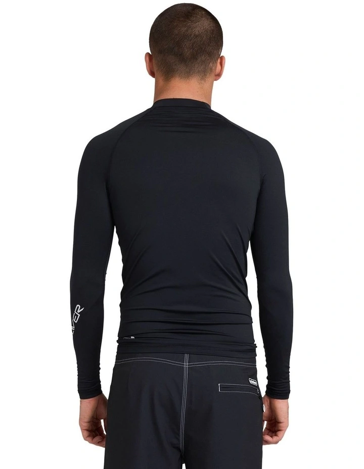 All Time Long Sleeve Rashguard in Black image 2
