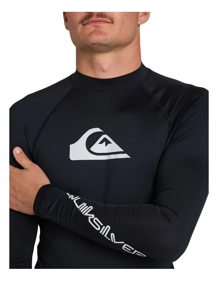 All Time Long Sleeve Rashguard in Black image 4