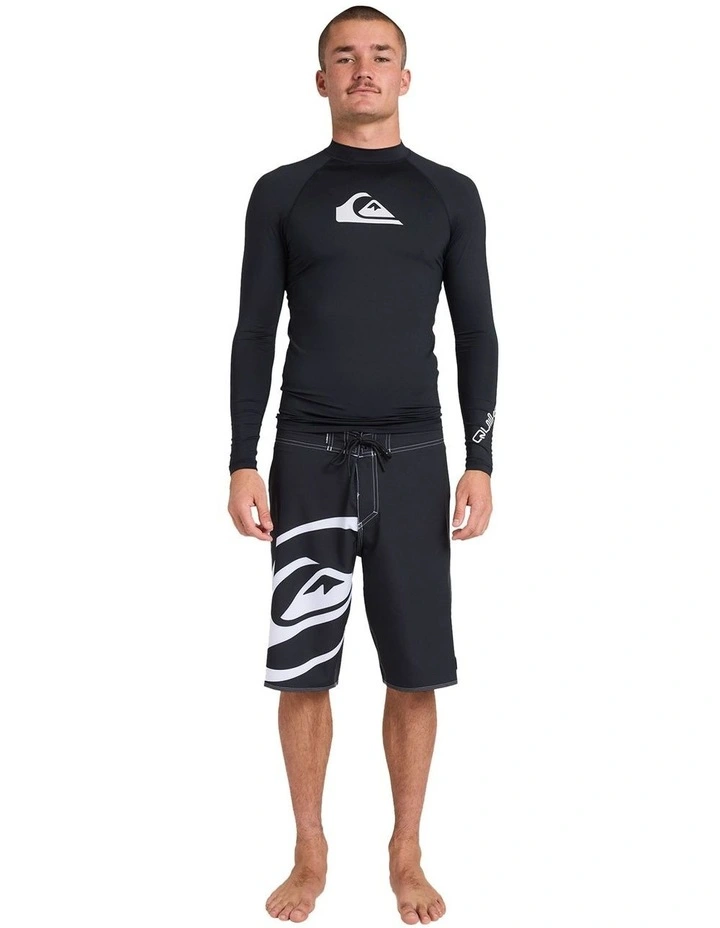 All Time Long Sleeve Rashguard in Black image 5