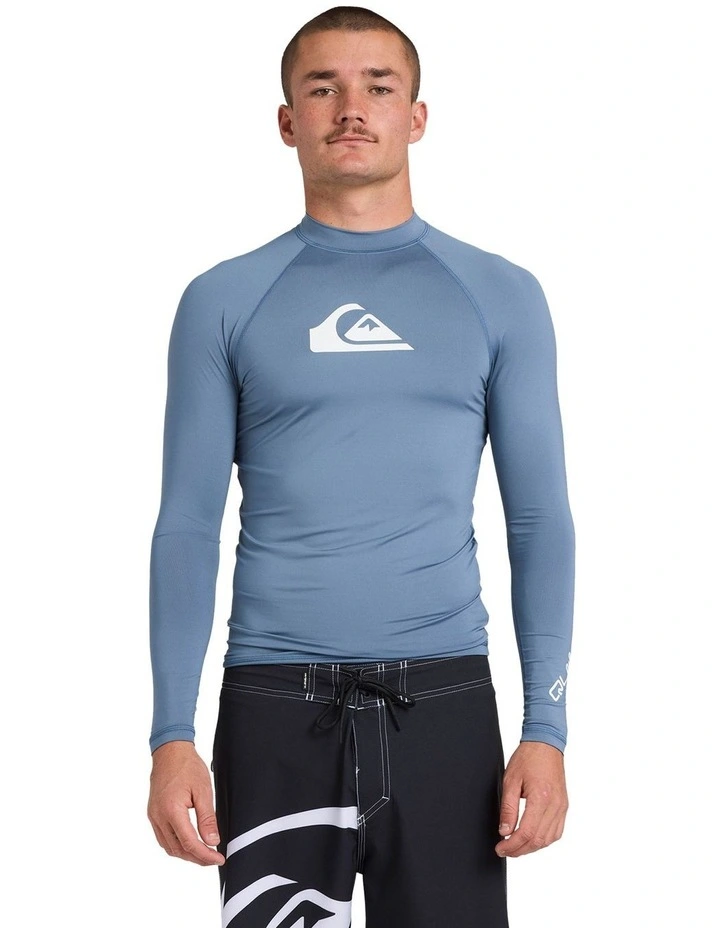 All Time Long Sleeve Rashguard in Blue image 1