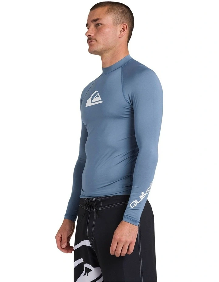 All Time Long Sleeve Rashguard in Blue image 3