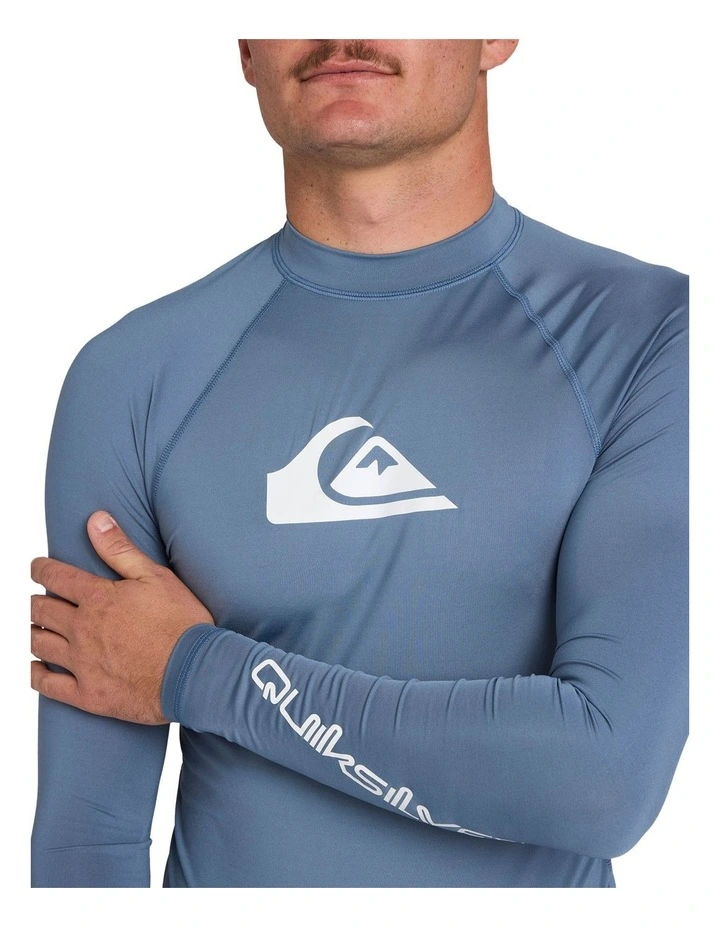 All Time Long Sleeve Rashguard in Blue image 4