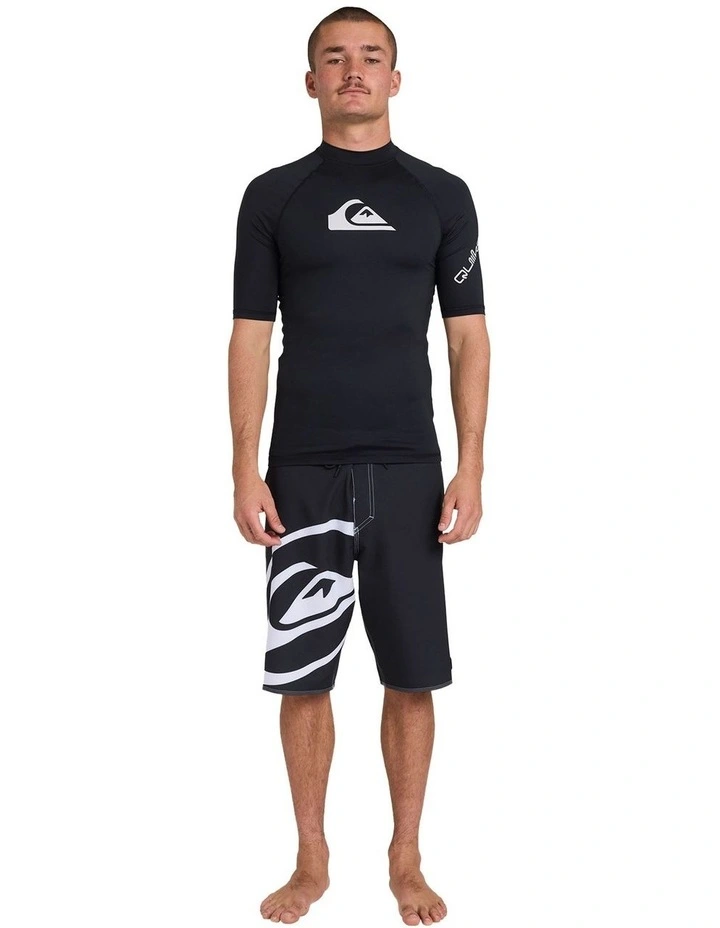 All Time Short Sleeve Rashguard in Black image 5