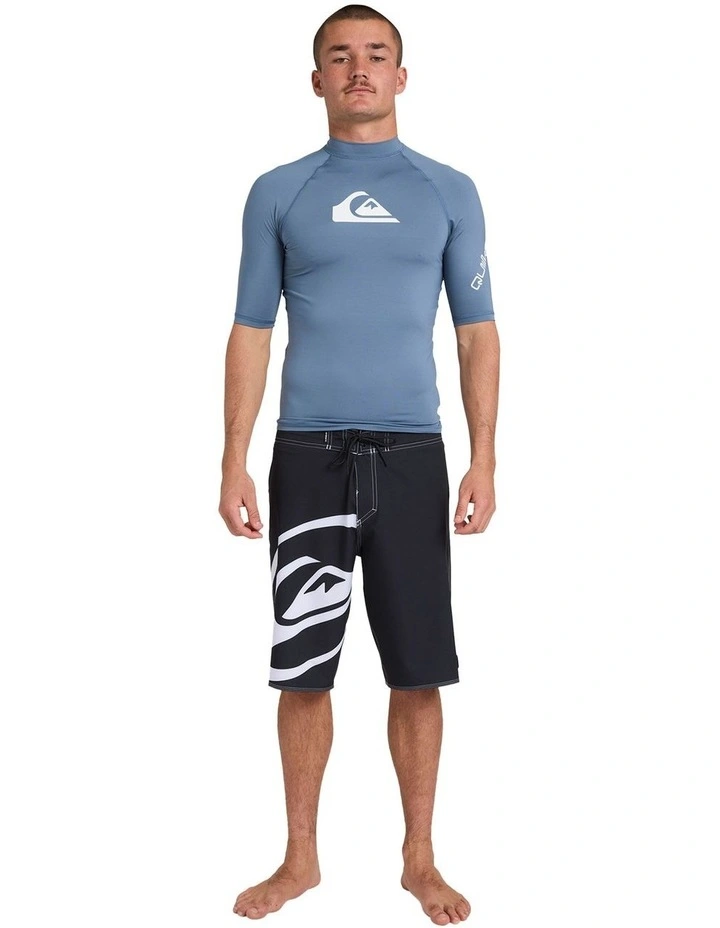 All Time Short Sleeve Rashguard in Blue image 5