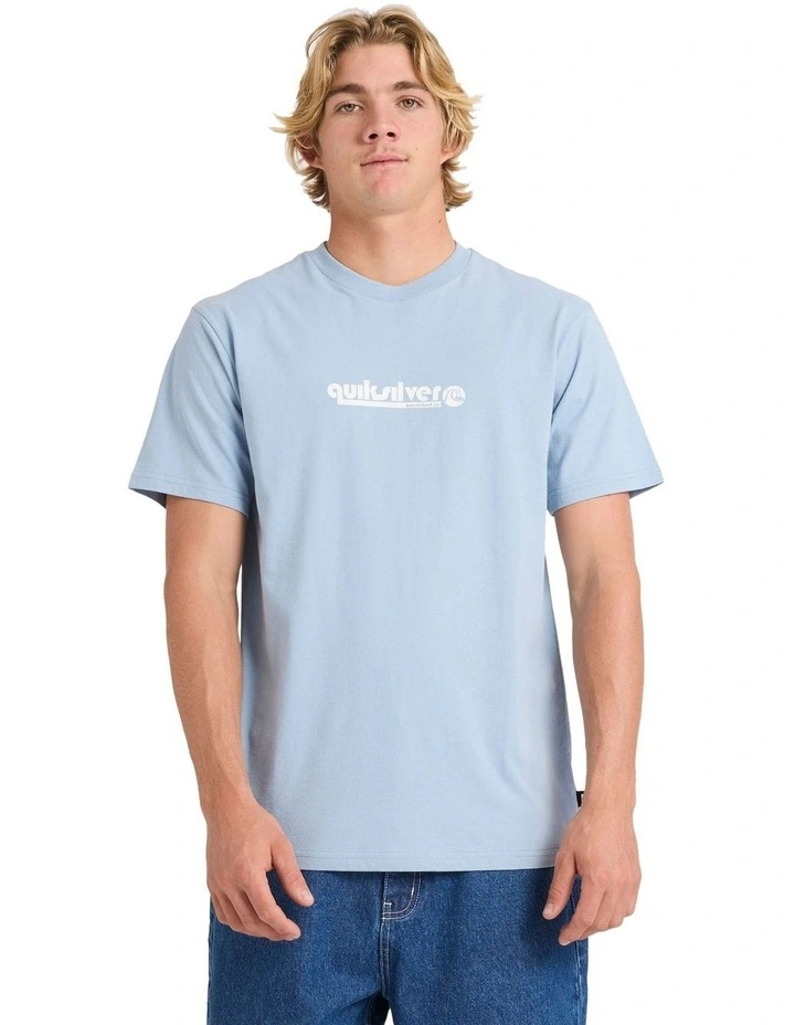 Quik Throwback T-shirt in Blue image 1