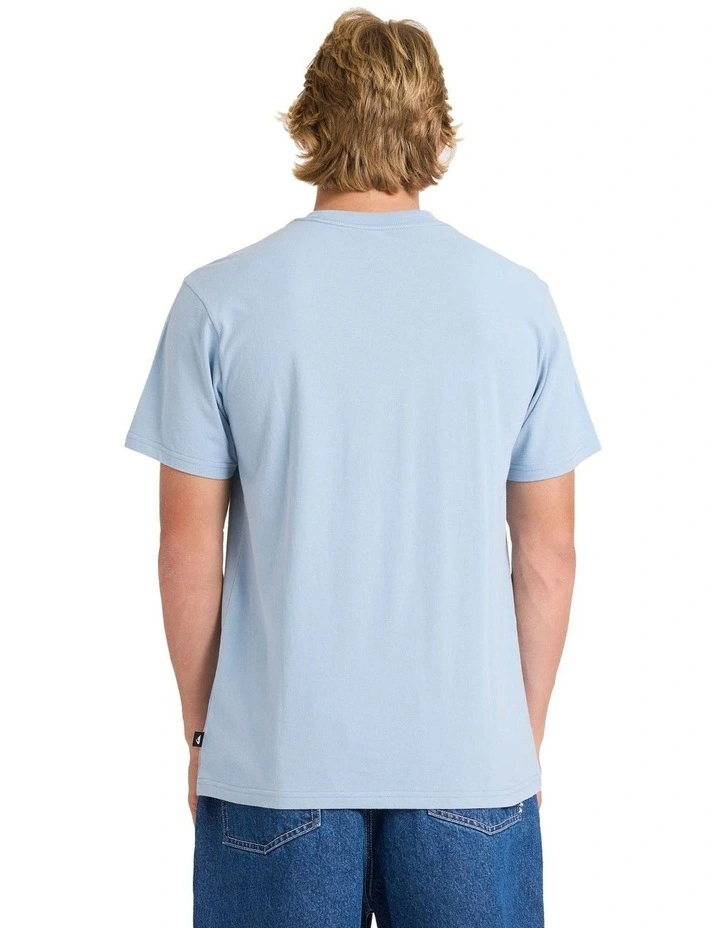 Quik Throwback T-shirt in Blue image 2