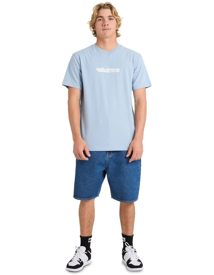Quik Throwback T-shirt in Blue image 5