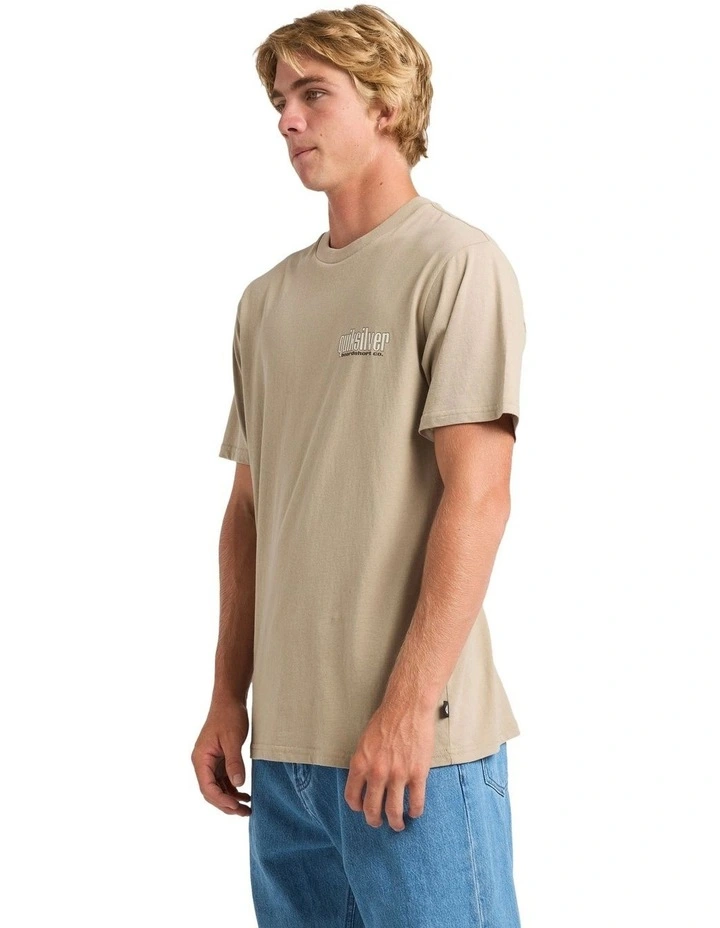 Shallow Bank T-shirt in Beige image 3