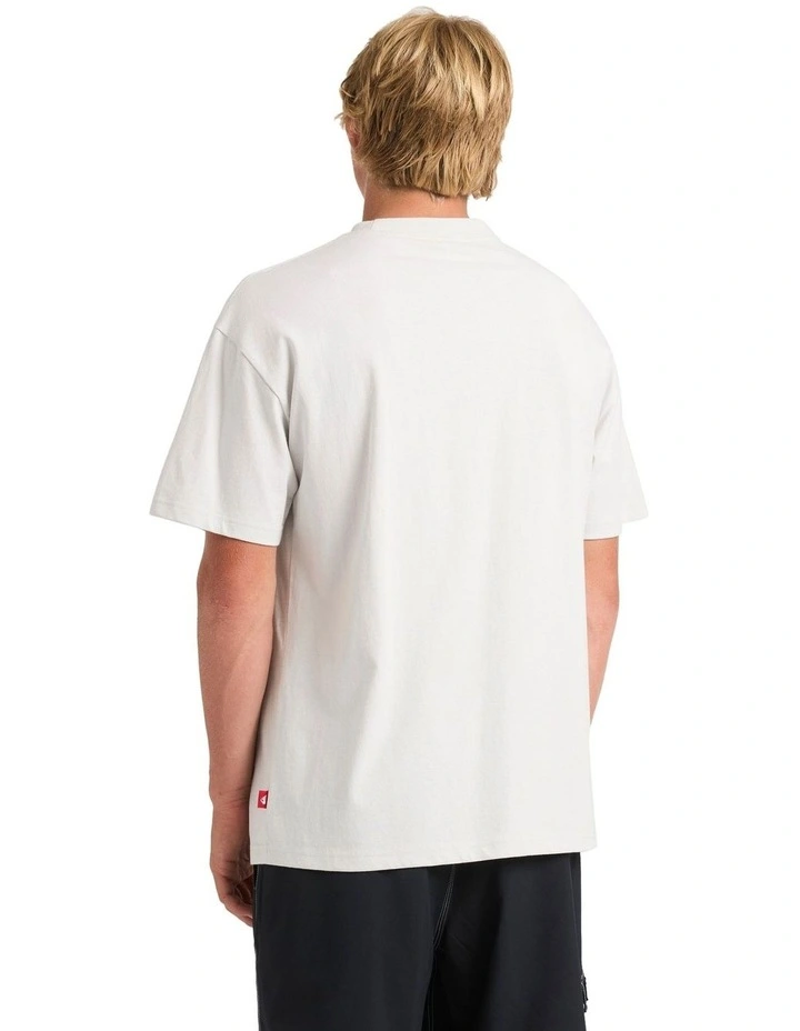 Top Line Knit T-shirt in White image 2