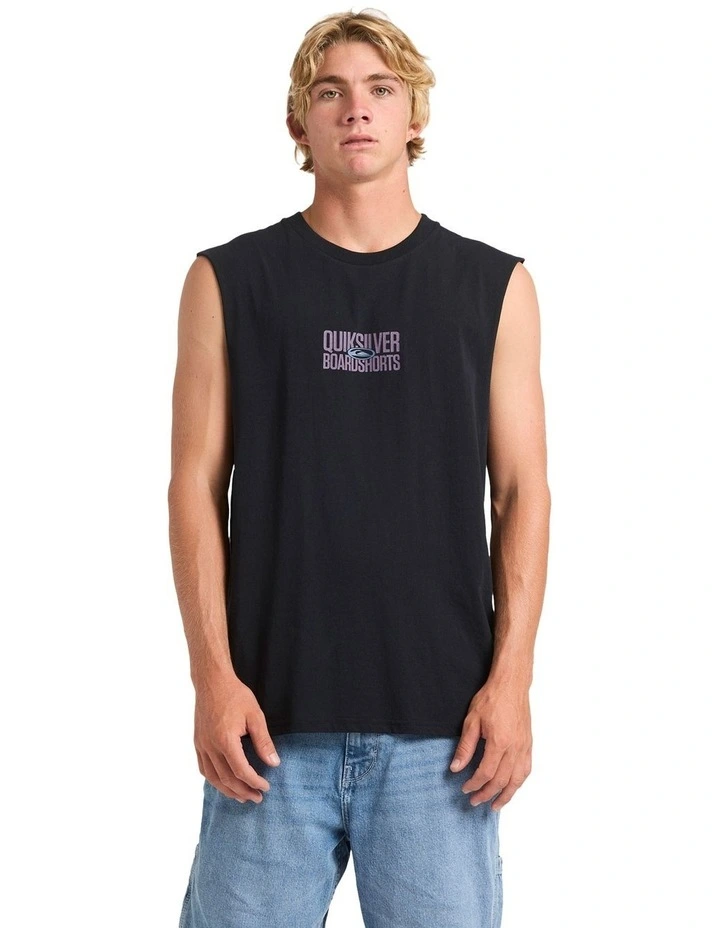 Mega Stack Muscle Tank in Black image 1