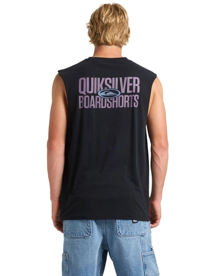 Mega Stack Muscle Tank in Black image 2