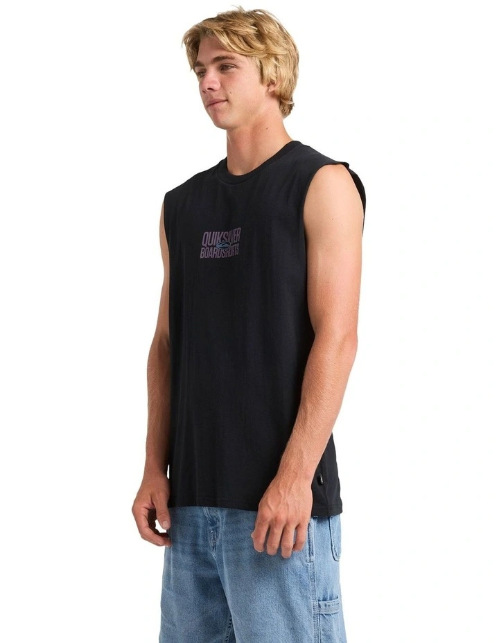 Mega Stack Muscle Tank in Black image 3