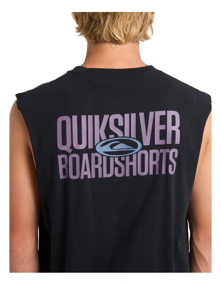 Mega Stack Muscle Tank in Black image 4