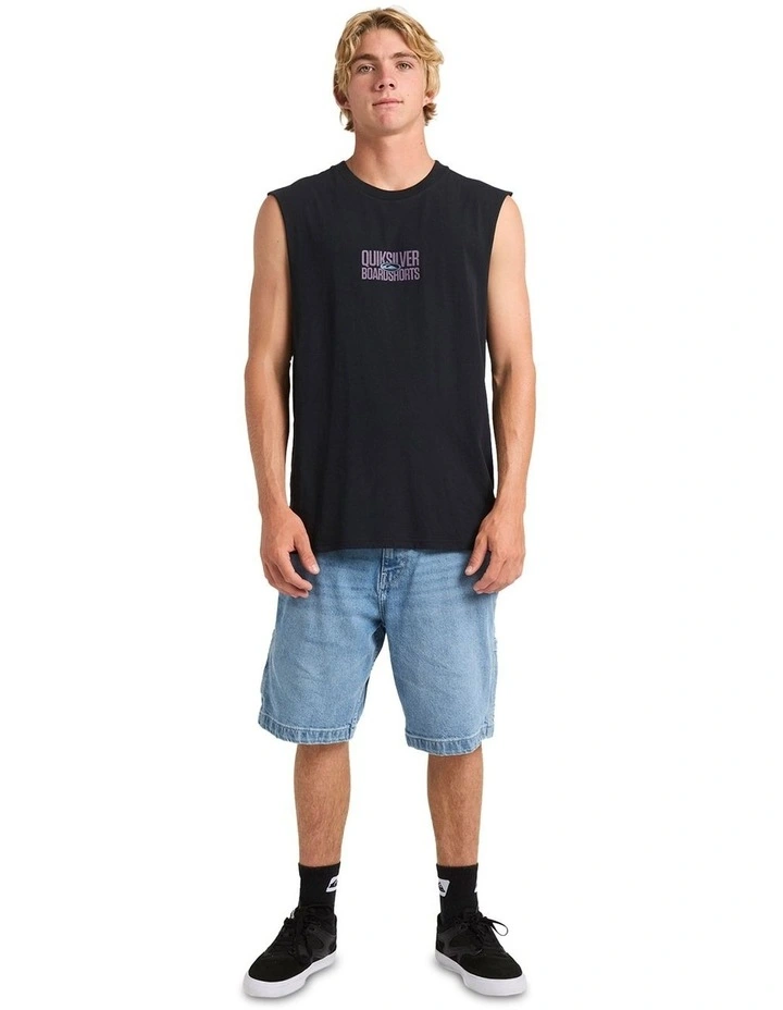 Mega Stack Muscle Tank in Black image 5