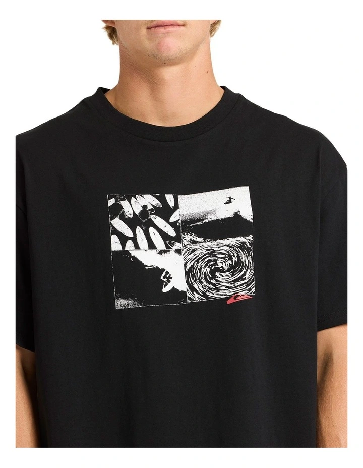 Montage T-shirt in Black image 4