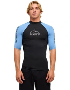 On Tour Short Sleeve Rash Vest in Blue