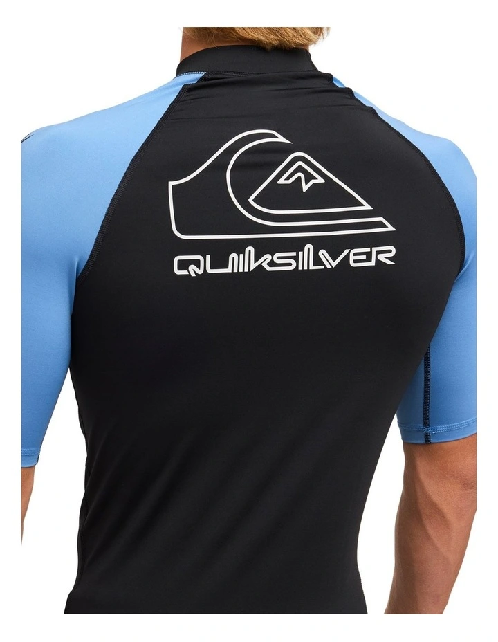 On Tour Short Sleeve Rash Vest in Blue image 4