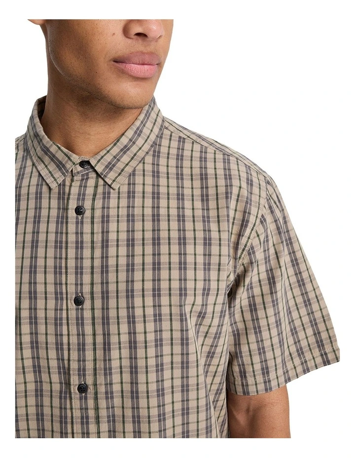 Stonetown Short Sleeve Shirt in Brown image 3