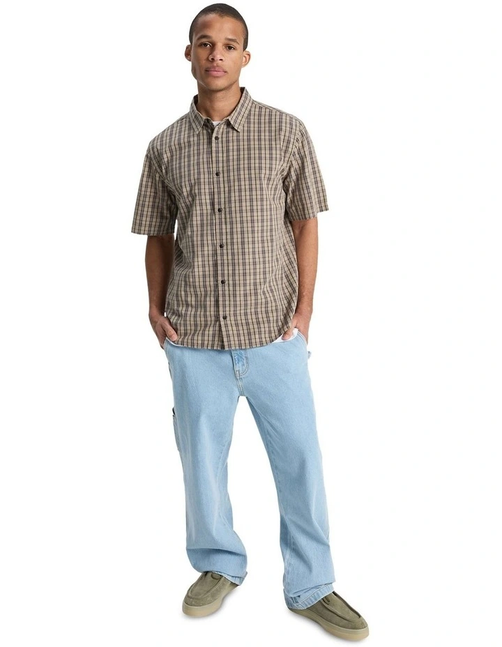 Stonetown Short Sleeve Shirt in Brown image 4