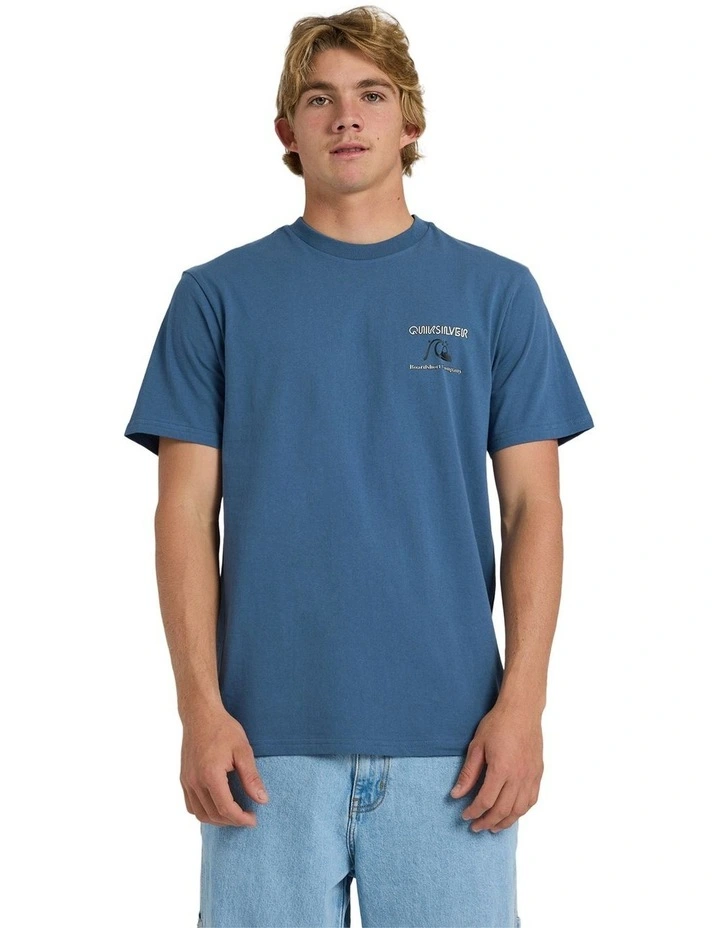 Retro Arch T-Shirt in China Blue image 1