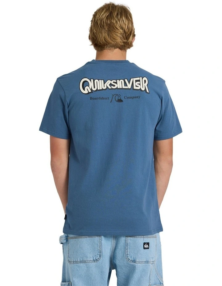 Retro Arch T-Shirt in China Blue image 2