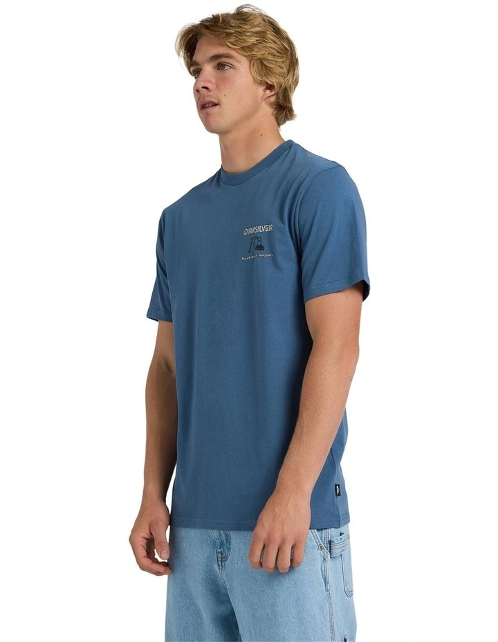 Retro Arch T-Shirt in China Blue image 3