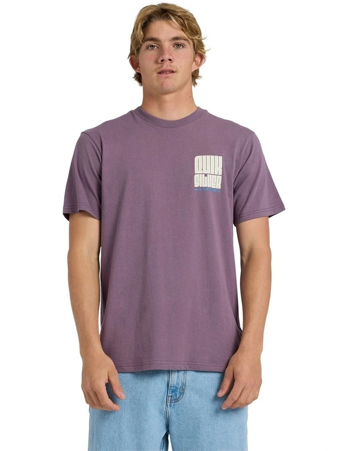 Collide T-Shirt in Black Plum image 1