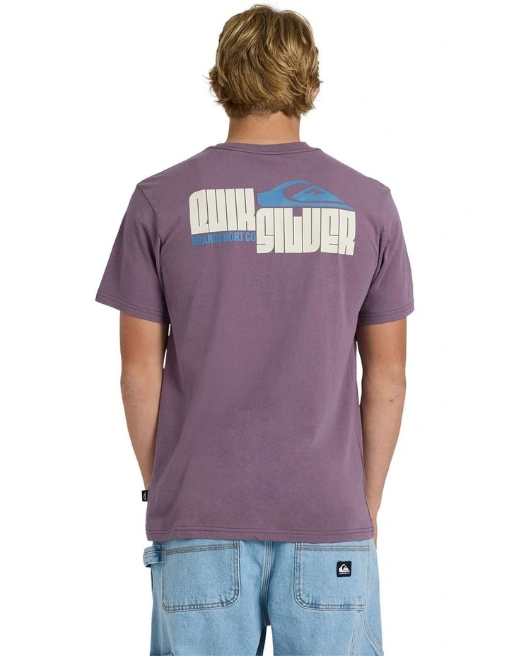 Collide T-Shirt in Black Plum image 2