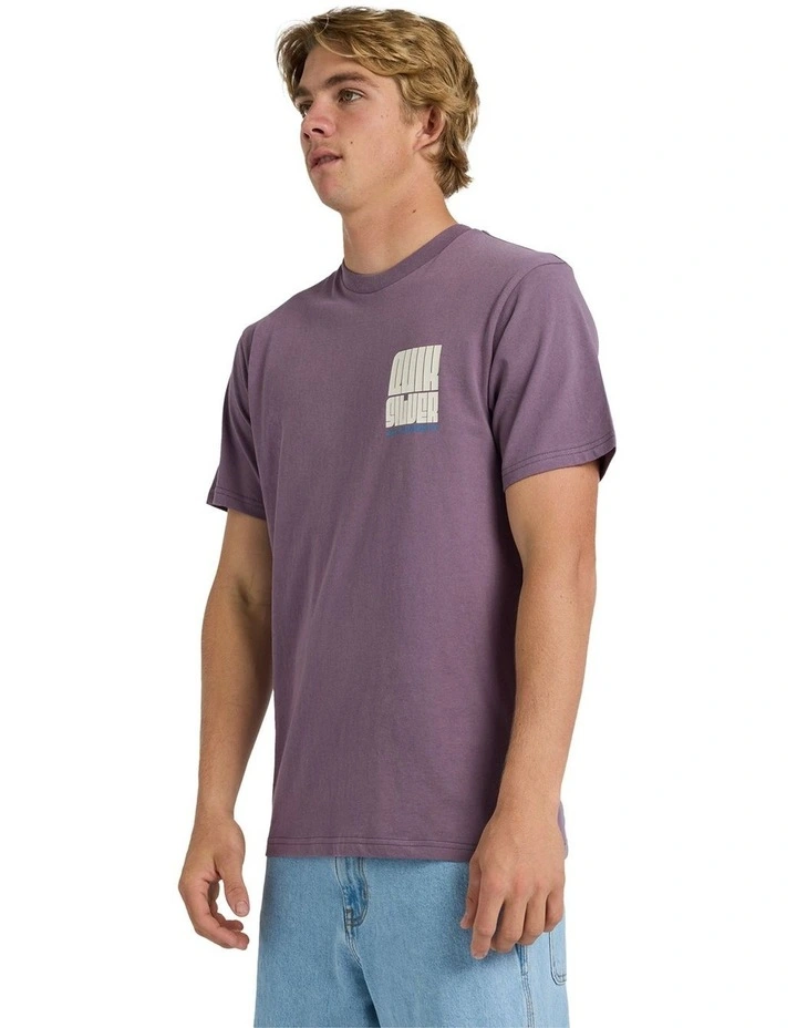 Collide T-Shirt in Black Plum image 3