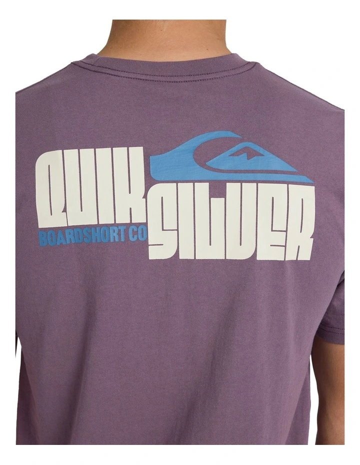 Collide T-Shirt in Black Plum image 4