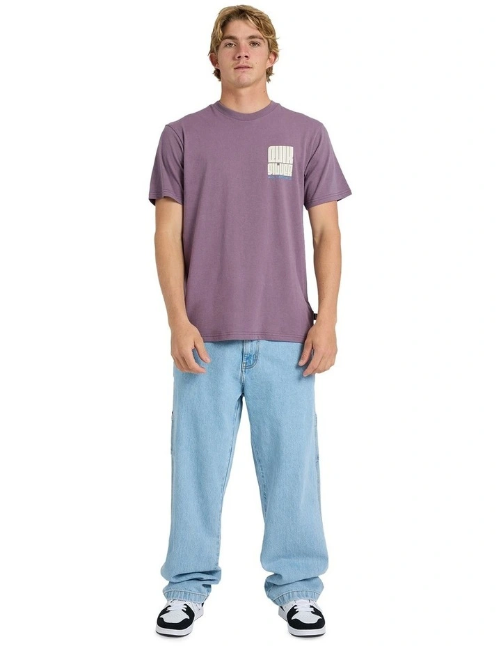 Collide T-Shirt in Black Plum image 5
