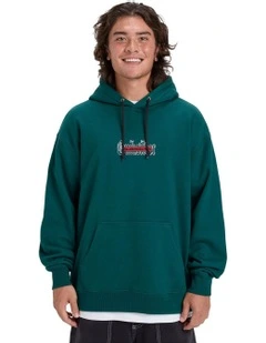 Double Up Pullover Hoodie in Green