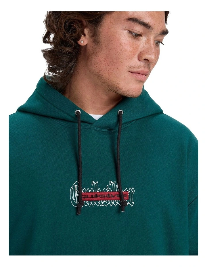 Double Up Pullover Hoodie in Green image 4