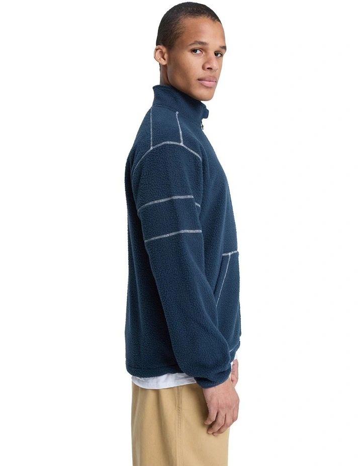 Clean Coast Fleece Jacket in Dark Navy image 3