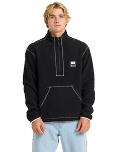 Mercury Polar 1/2 Zip Fleece Jumper in Black