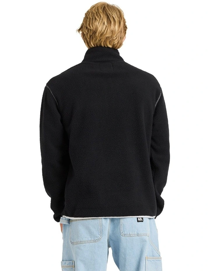 Mercury Polar 1/2 Zip Fleece Jumper in Black image 2