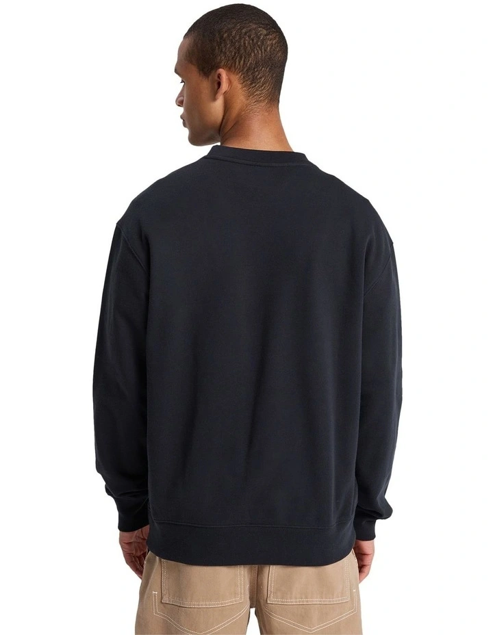 Mercury Trident Crew Neck Tee in Black image 2