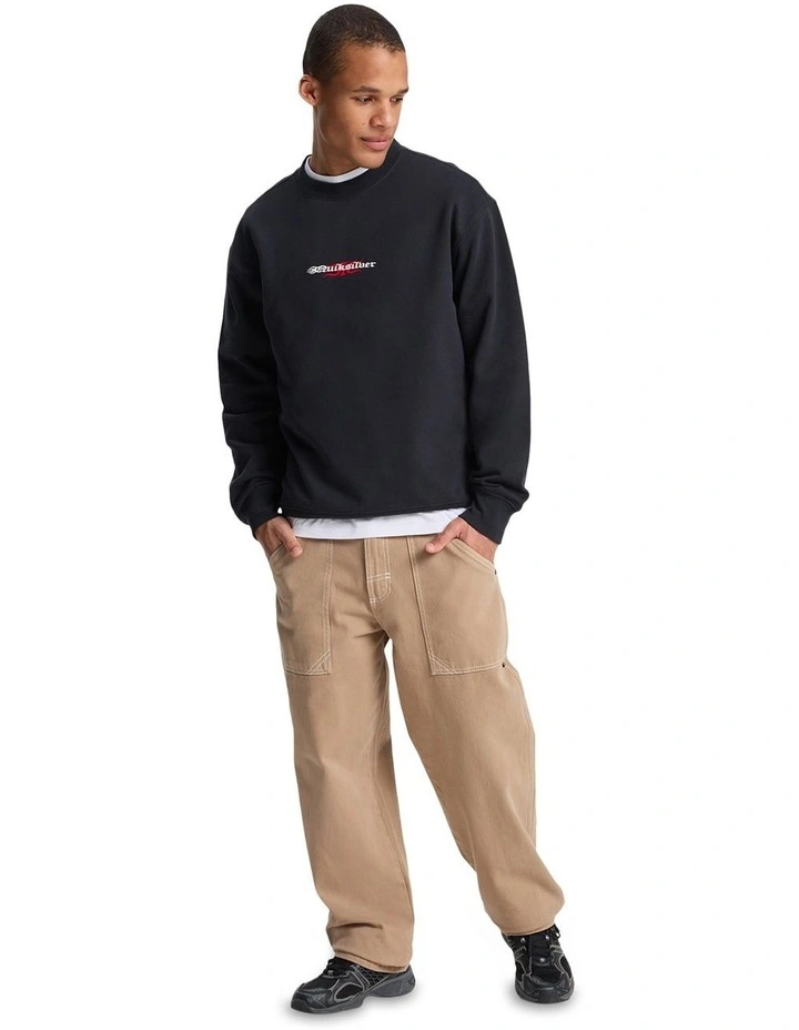 Mercury Trident Crew Neck Tee in Black image 5