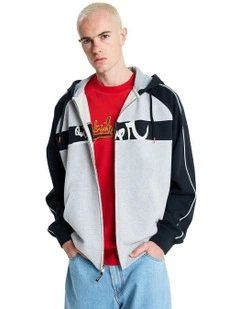 YG Operator Zip Up Hoodie in Grey
