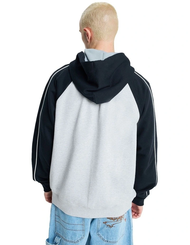 YG Operator Zip Up Hoodie in Grey image 2