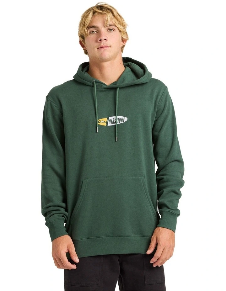 Channel Fix Pullover Hoodie in Green image 1