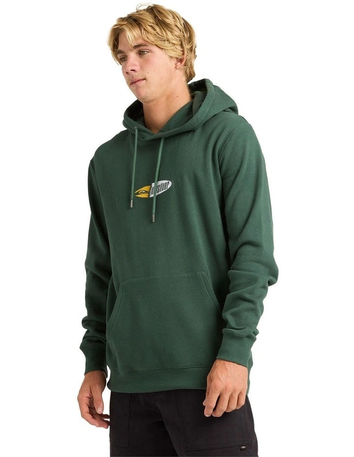 Channel Fix Pullover Hoodie in Green image 3