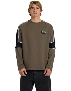 Lines Panel Crew Neck
