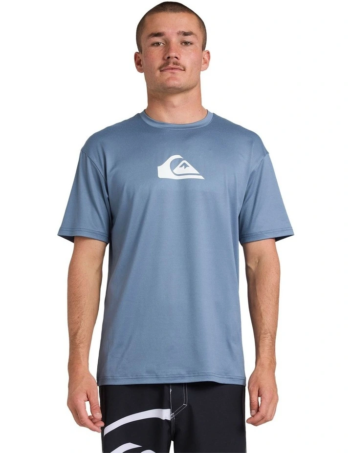 Solid Streak Short Sleeve Id T-shirt in Blue image 1