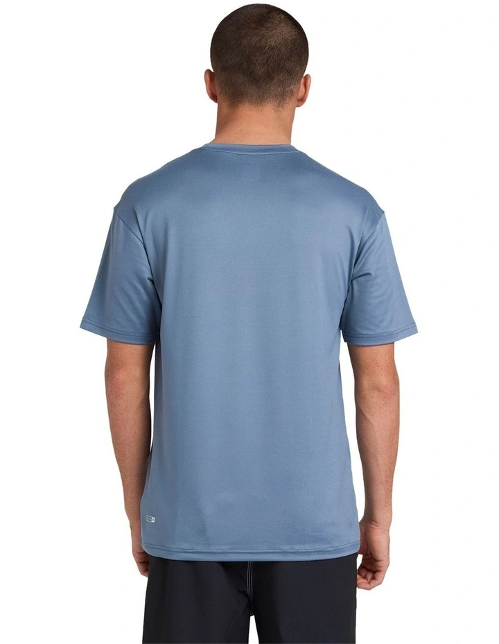 Solid Streak Short Sleeve Id T-shirt in Blue image 2