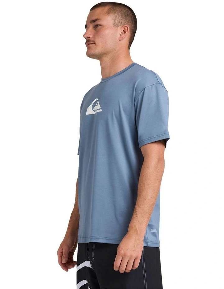Solid Streak Short Sleeve Id T-shirt in Blue image 3